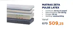 TotaalBED Matras zeta pulse latex aanbieding