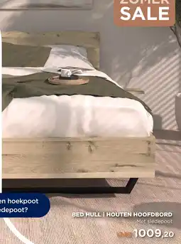 TotaalBED Bed hull houten hoofdbord aanbieding