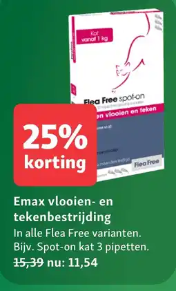 Maxi Zoo Emax vlooien- en tekenbestrijding aanbieding