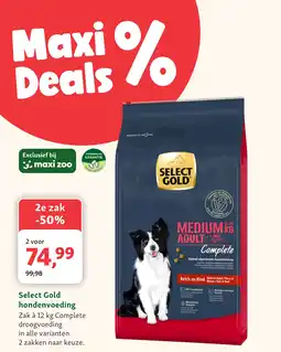 Maxi Zoo Select Gold hondenvoeding aanbieding