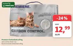 Maxi Zoo Premiere multi-cat carbon control aanbieding