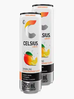 Flink Celsius Mango Lemonade 25cl 2x aanbieding