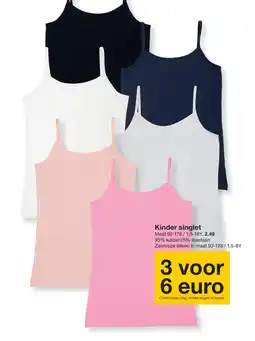 Zeeman Kinder singlet aanbieding