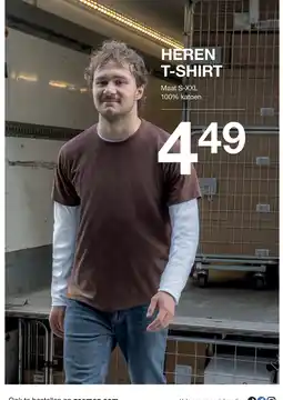 Zeeman heren t-shirt aanbieding