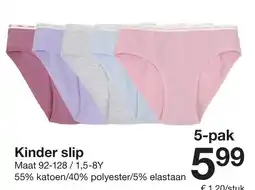 Zeeman Kinder slip aanbieding