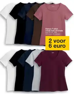 Zeeman Zeeman Dames T-shirt ronde hals of V-hals aanbieding