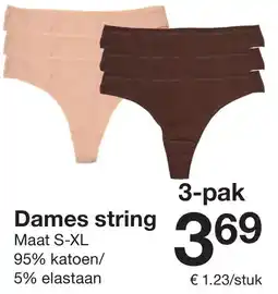 Zeeman Dames string aanbieding
