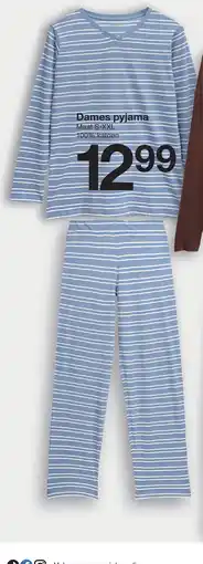 Zeeman Dames pyjama aanbieding