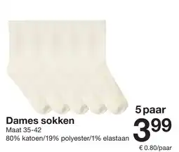 Zeeman Dames sokken aanbieding