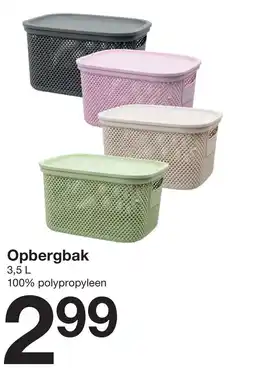 Zeeman Opbergbak aanbieding