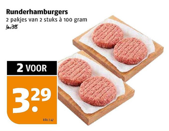 Poiesz Runderhamburgers aanbieding