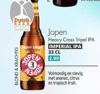 Mitra Jopen Heavy Cross Tripel IPA aanbieding