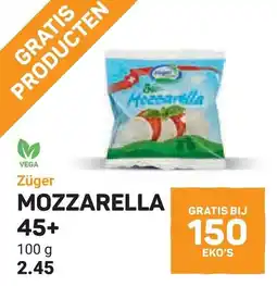 Ekoplaza Züger mozzarella aanbieding