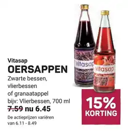 Ekoplaza Vitasap oersappen aanbieding