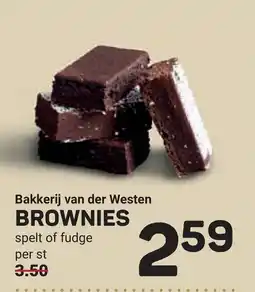 Ekoplaza Bakkerij van der Westen brownies aanbieding