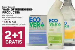 Ekoplaza Ecover Essential was- of reinigingsproducten aanbieding