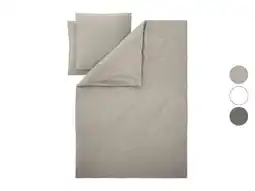 Lidl LIVARNO Katoen linnen dekbedovertrek 200 x 200 cm aanbieding