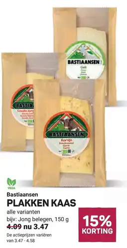 Ekoplaza Bastiaansen Plakken Kaas aanbieding