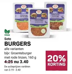 Ekoplaza Soto BURGERS aanbieding