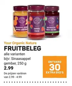 Ekoplaza Your Organic Nature FRUITBELEG aanbieding