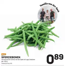 Ekoplaza sperziebonen aanbieding