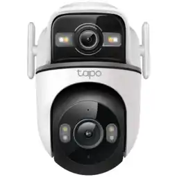 MediaMarkt Tapo Tc47 Pan/tilt Slimme Buitencamera Met Twee Lenzen Wit aanbieding