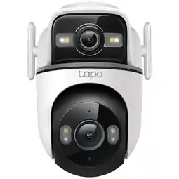 MediaMarkt Tapo Tc47 Pan/tilt Slimme Buitencamera Met Twee Lenzen Wit aanbieding