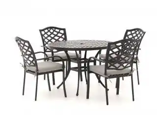 Kees Smit Hartman Berkeley/Preston 105cm dining tuinset 5-delig aanbieding