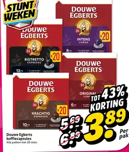 Hoogvliet Alle Douwe Egberts koffiecapsules aanbieding
