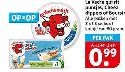 Hoogvliet Alle La Vache qui rit puntjes, Cheez dippers of Boursin aanbieding