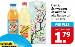 Hoogvliet Alle Oasis, Schweppes of Arizona aanbieding