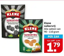 Hoogvliet Klene suikervrij aanbieding