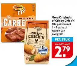 Hoogvliet Alle Mora Originals of Crispy Chick'n aanbieding