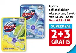 Hoogvliet Alle Glorix toiletblokken aanbieding