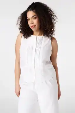 Wehkamp MS Mode broderie blouse Plus Size - wit aanbieding