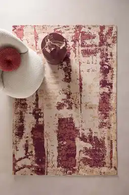 Wehkamp NOUS Living vloerkleed Renato bordeaux/roze (230x160cm) aanbieding