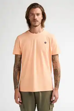 Wehkamp Petrol Industries regular T-shirt oranje aanbieding