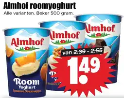 Dirk Almhof roomyoghurt aanbieding