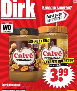 Dirk Calvé pindakaas aanbieding