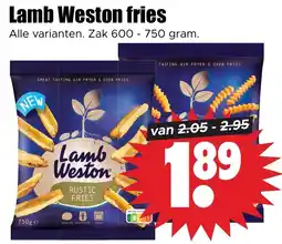 Dirk Lamb Weston fries aanbieding