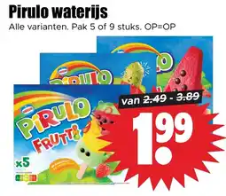 Dirk Pirulo waterijs aanbieding