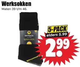 Dirk Outback werksokken aanbieding