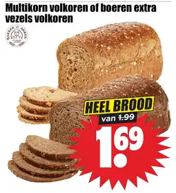 Dirk Multikorn volkoren of boeren extra vezels volkoren aanbieding