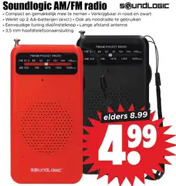 Dirk Soundlogic AM/FM radio aanbieding