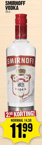 Super Dirck 3 Smirnoff vodka aanbieding