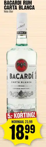 Super Dirck 3 Bacardi rum carta blanca aanbieding