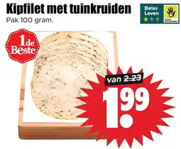 Dirk Kipfilet met tuinkruiden aanbieding
