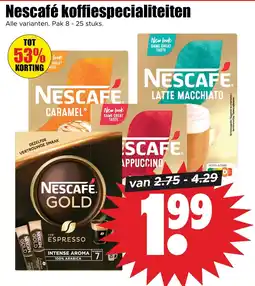 Dirk Nescafé koffiespecialiteiten aanbieding