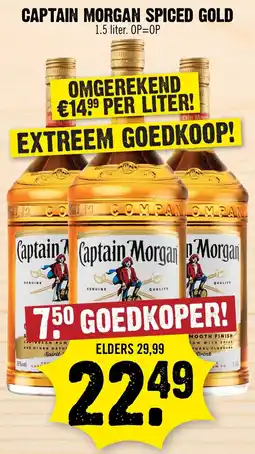 Dirk Captain Morgan Spiced Gold aanbieding