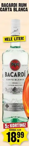 Dirk Bacardi Rum Carta Blanca aanbieding